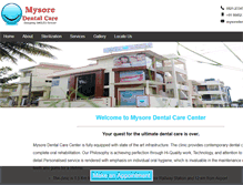 Tablet Screenshot of mysoredentalcare.com